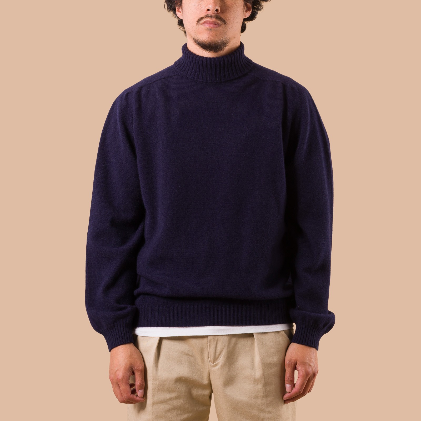BEDROS COL ROULÉ NAVY
